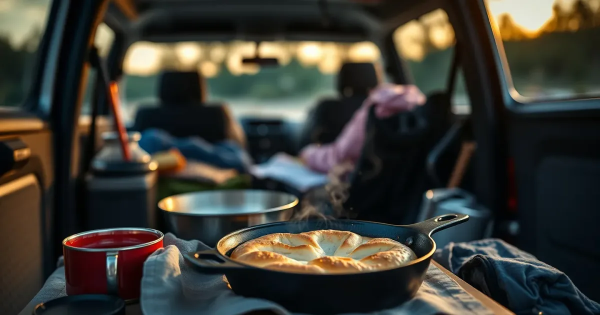 Pain express à la poêle : prêt en 20 min au camping