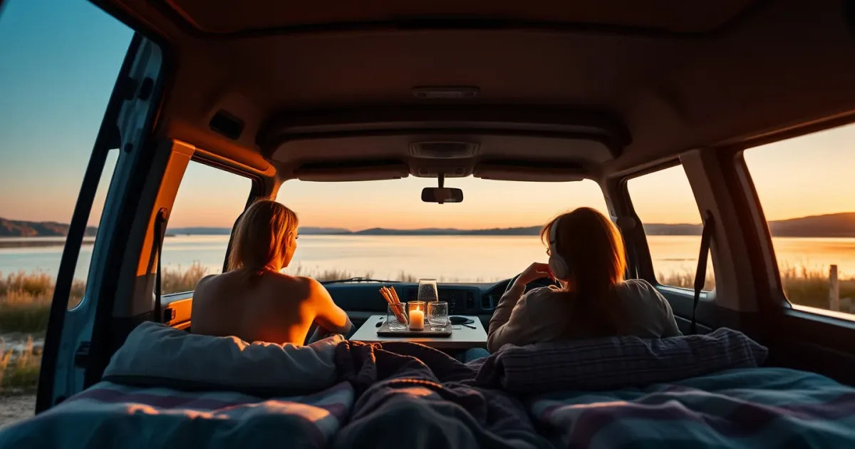 9 lacs en van en France : baignade + nuit tranquille