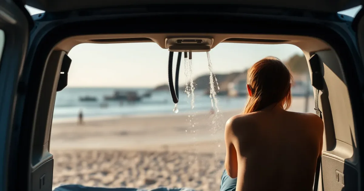 Côte Atlantique en van : 8 spots avec douche de plage