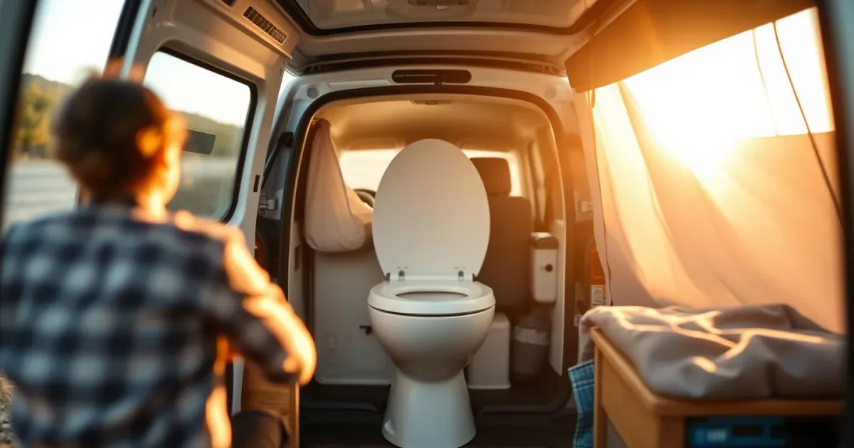 WC chimique en van : budget annuel et vraies alternatives