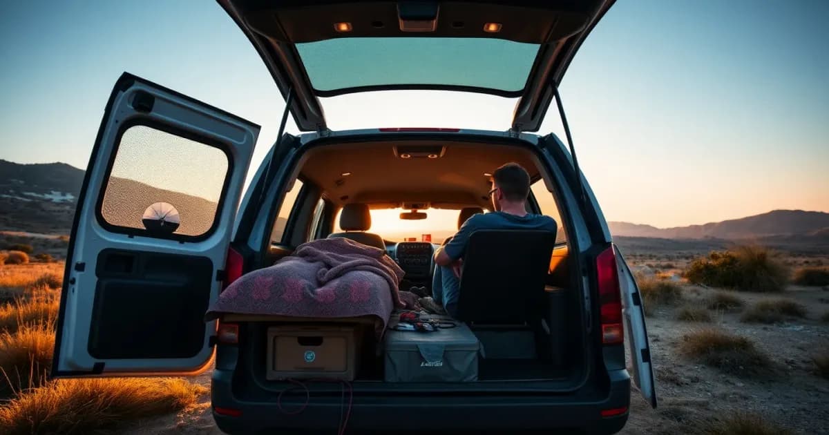 Sangles d'arrimage en van : zéro bruit, tout tient !