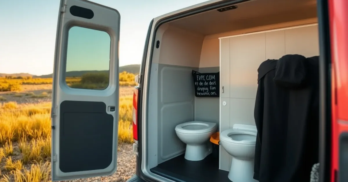 Toilettes sèches en van : urine sans fuites, mode d'emploi