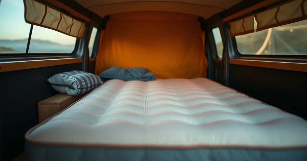 Matelas en van : 7 astuces pour couper le froid du sol