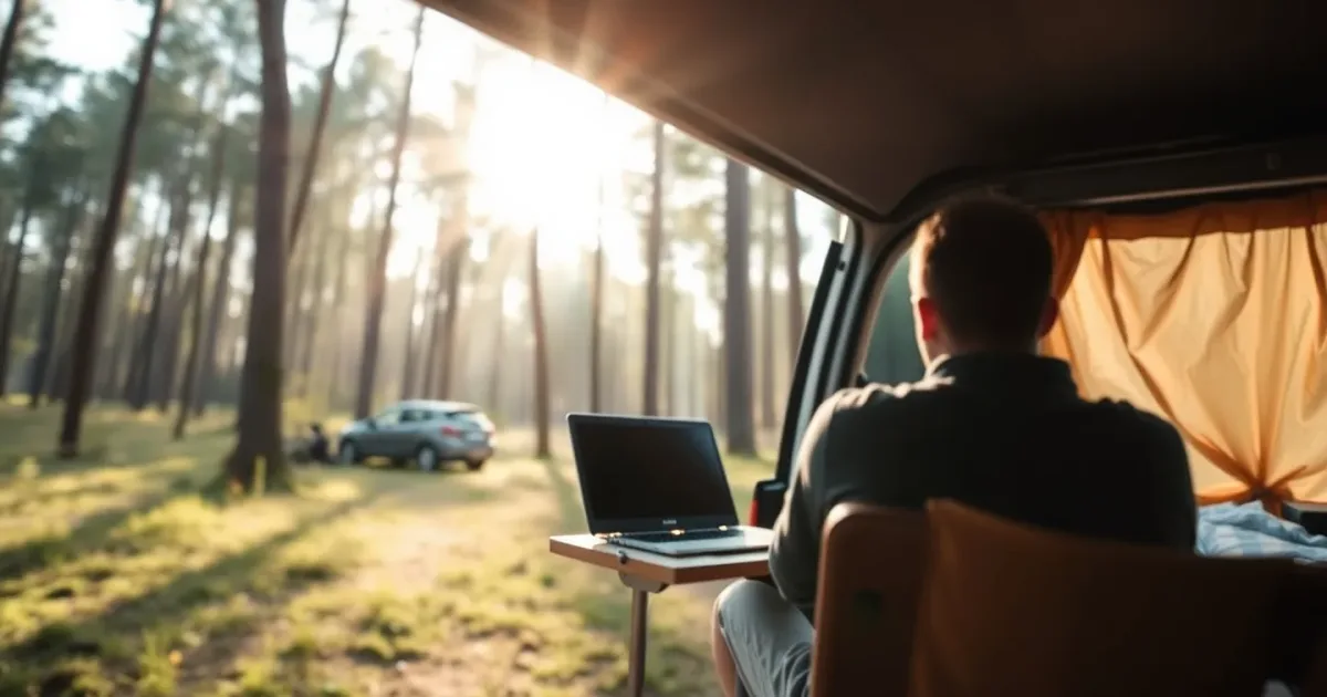 Forêt en van : éviter boue et ornières sans 4x4